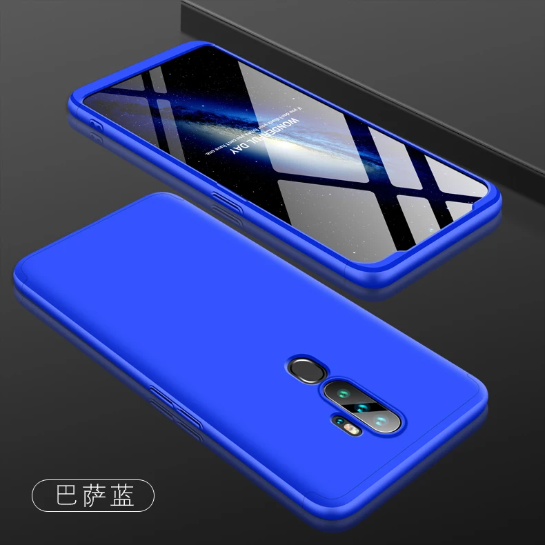 Shockproof Armor Matte Case For OPPO A5 2020 A11X Case Ultra-thin 3 in 1 Plastic
