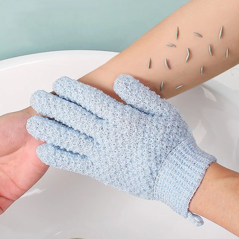 Guanti esfolianti per doccia morbida per donna guanti esfolianti per luffa  in spugna per bambini per il bagno, rimozione delle cellule della pelle  morta della Spa - AliExpress