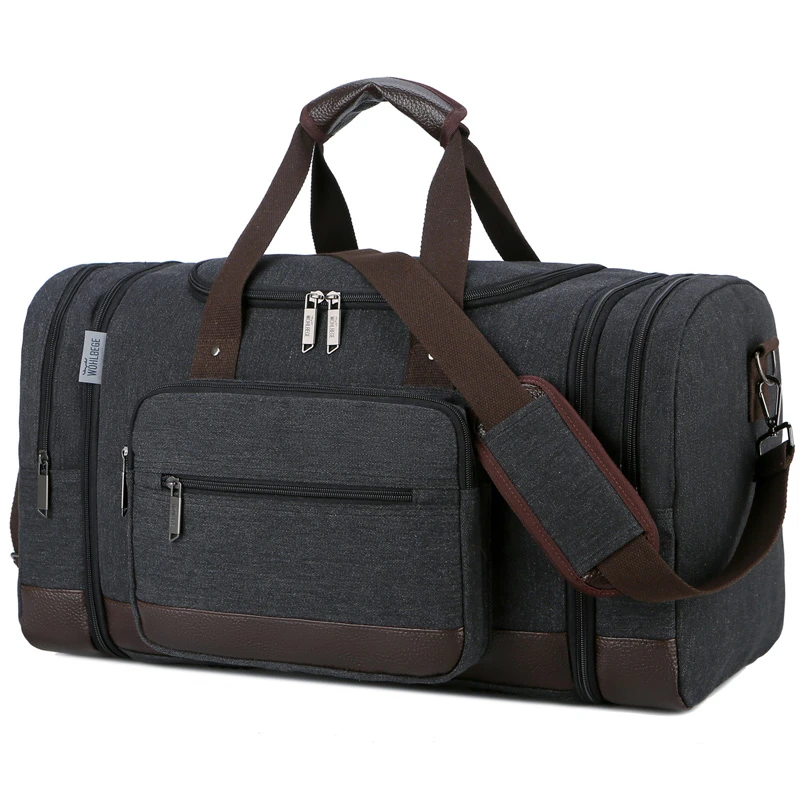 Vintage Men Travel Bags Canvas Canvas Carry Duffel Bag Vintage