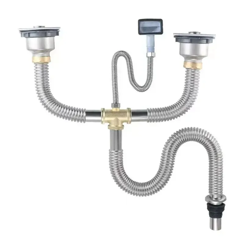 Stainless steel double-slot drainer
