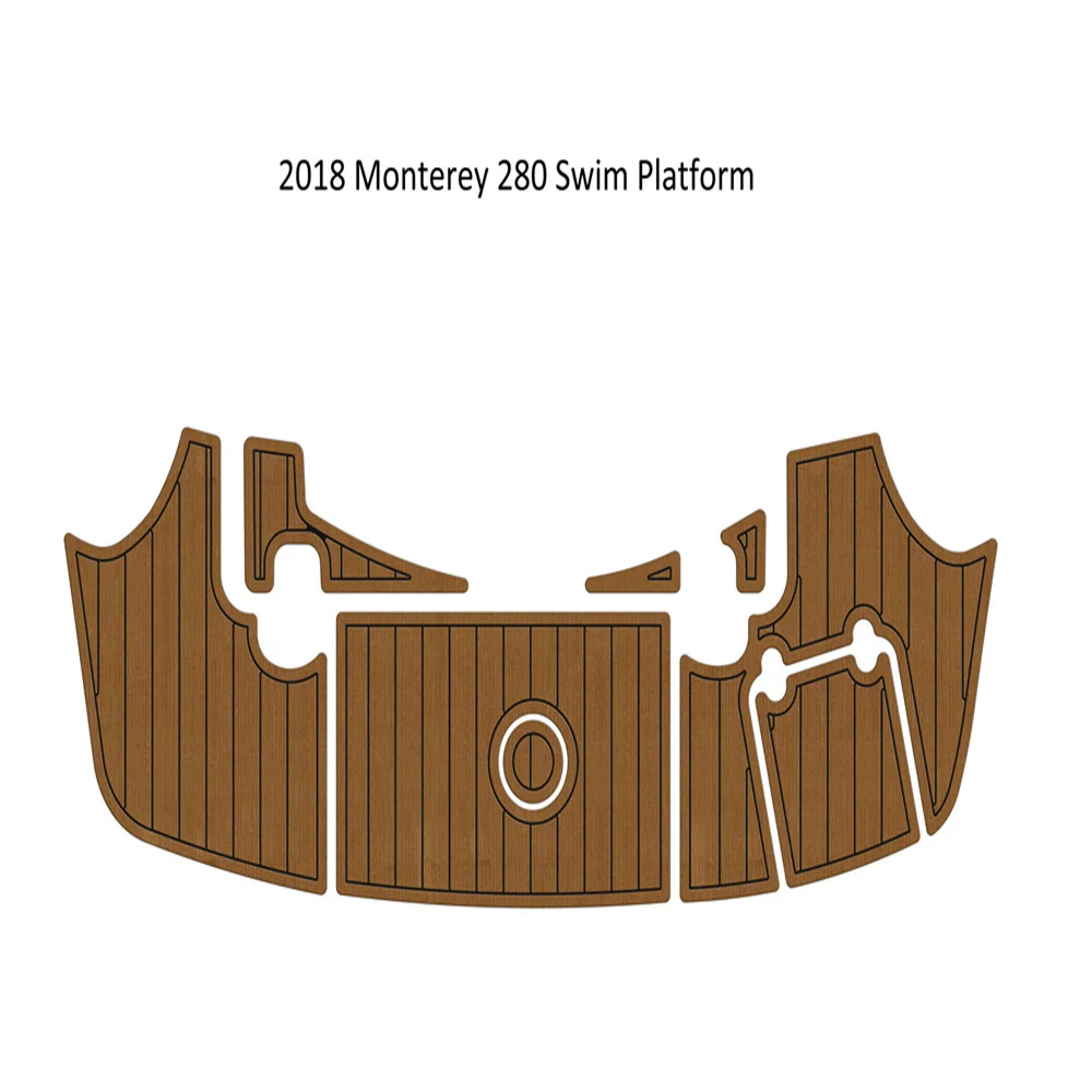 

2018 Monterey 280 Swim Platfrom Step Pad Boat EVA Foam Faux Teak Deck Floor Mat Backing Self Adhesive SeaDek Gatorstep Style