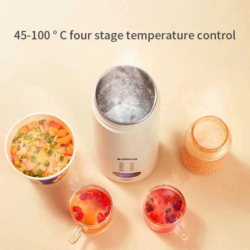 Electric Kettle Portable Thermos Cup 220v Boil Water Keep Warm for Tea Coffee Kitchen