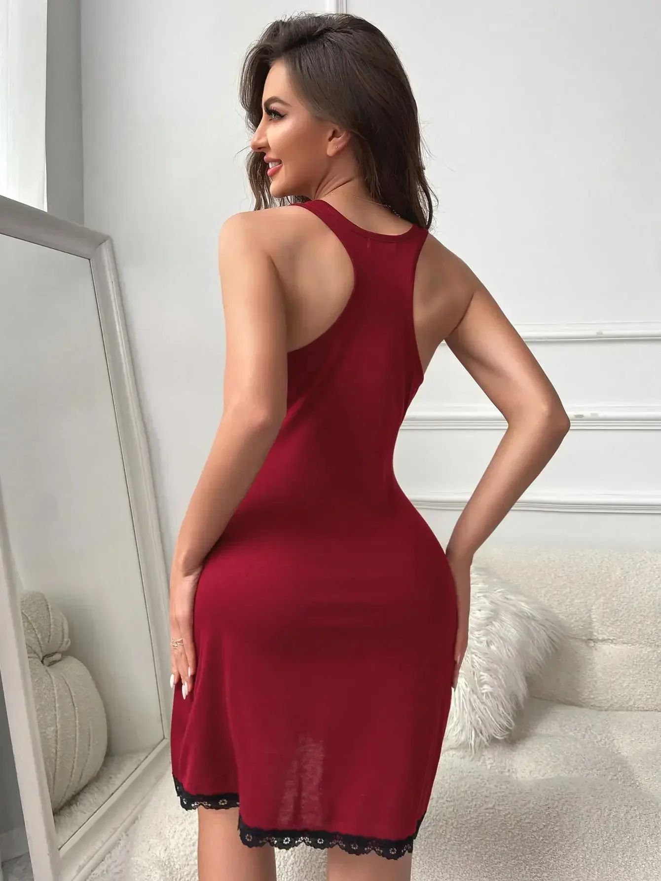 Ladies Sexy Sleepwear Dress Pajamas G-String Women Night Dress Sleeveless  Nighties Nightgown Nightdress Lace Nightwear Lingerie - AliExpress 200574005