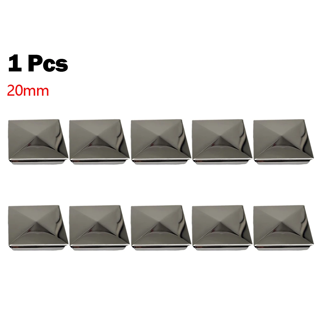 1/10Pcs Column Cap Hat Square Post Cap Stainless Steel To Steel Galvanized Cover Pyramid Shape Home Garden Decoration column cap hat