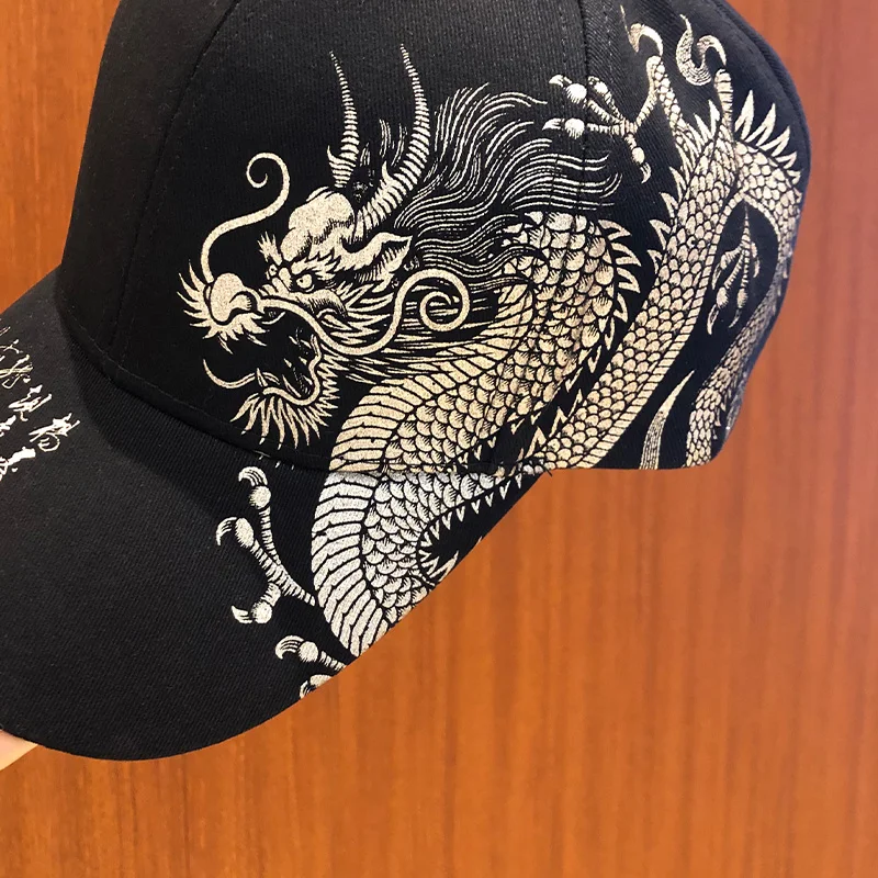 Dragon Design Baseball Cap for Women Men 2025 New Fashion Summer