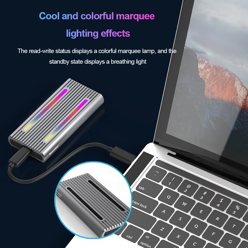  ϵ ̺ Ŭ ڽ, RGB M.2 SSD ̽, USB3.2 Gen2 NVME/NGFF, SATA 6Gbps  SSD ̽, NVME 10Gbps, M.2 SATA SSD