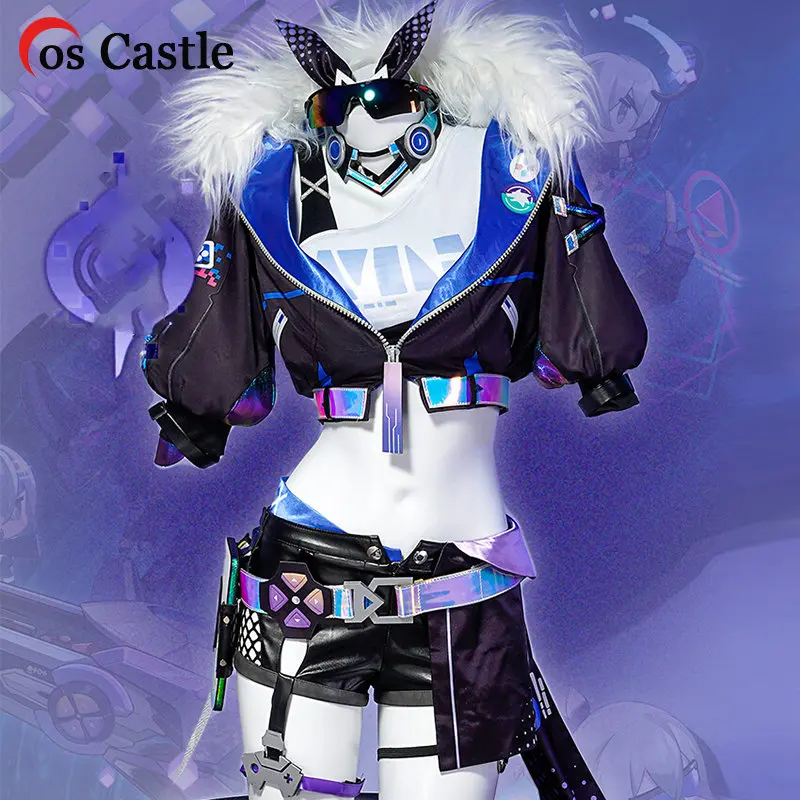 

Game Honkai Star Rail Silver Wolf Cosplay Costumes Women Top Shorts Suit Set Halloween Party Uniform Women Carnival Outfits