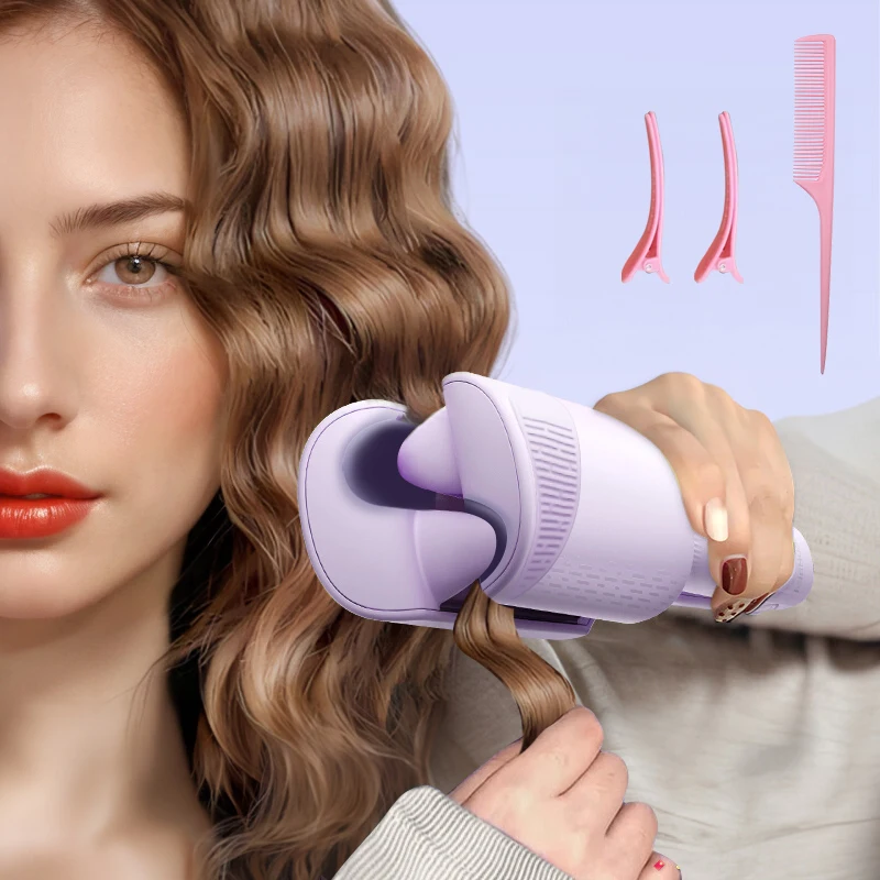 32MM Hair Curling Iron Deep Wave Hair Curler 4 Temperature Adjustable Fast Heating Crimping Iron Styler Wand for All Style