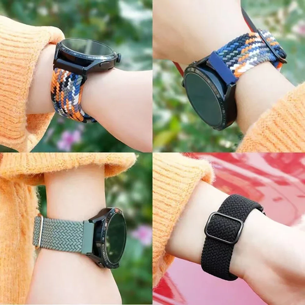 Braided Nylon Solo Loop Strap - 20mm Adjustable Bracelet