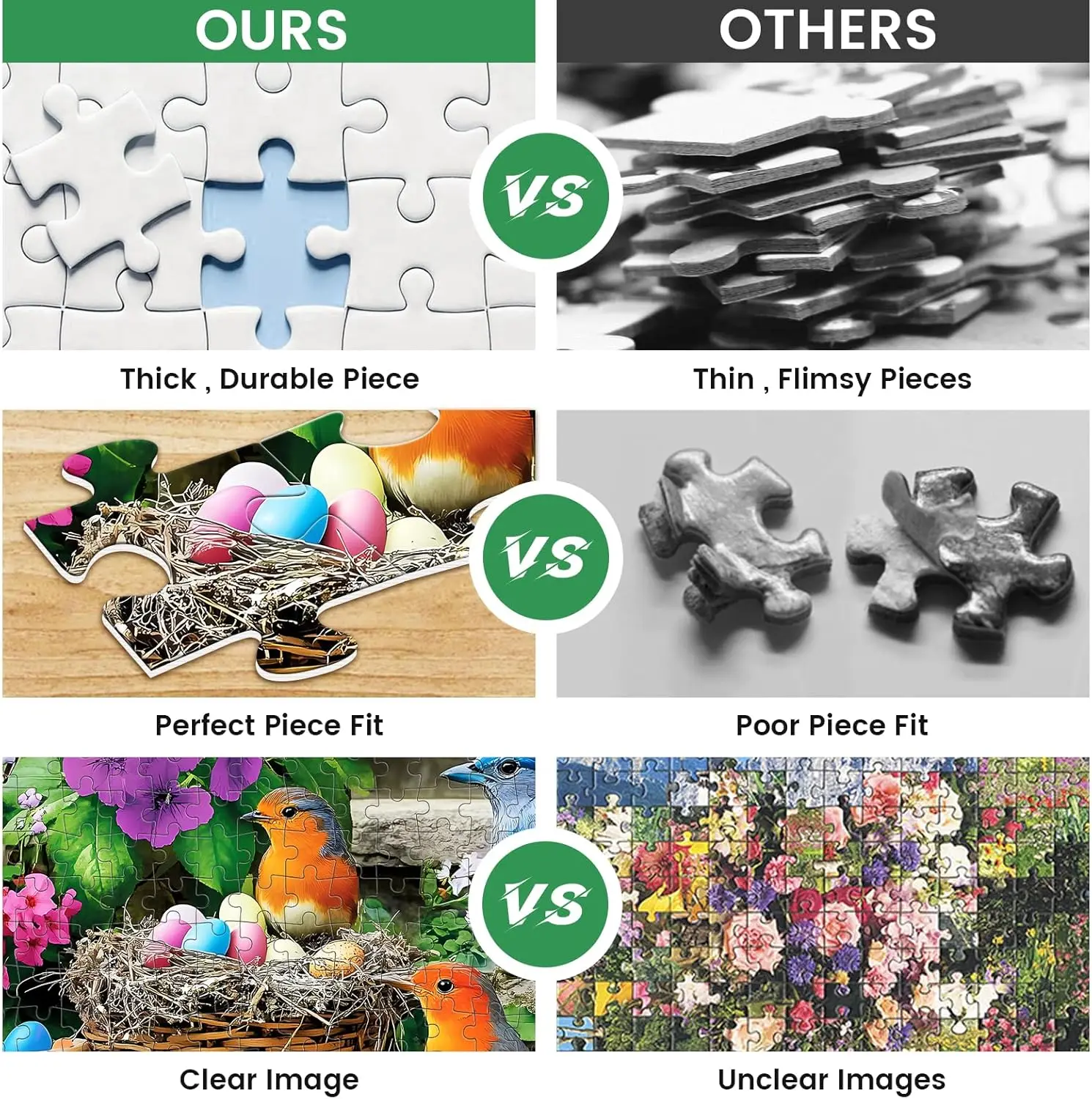 300 Pieces Puzzles for Colorful Birds Jigsaw Puzzles for Gameroom Bedroom Livingroom Challenging Family Activity Games