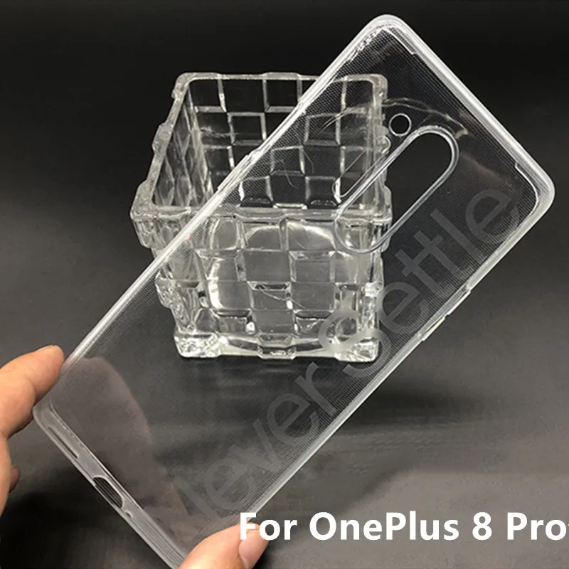 Custodia MaiJin Morbida TPU Trasparente Per OnePlus 8 Con Effetto Cristallo Di Rocca - 2