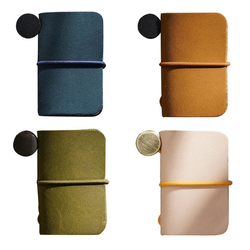 Cute Handmade Leather Mini Notebook Travel Schedule Diary Weekly Daily Planner Organizer