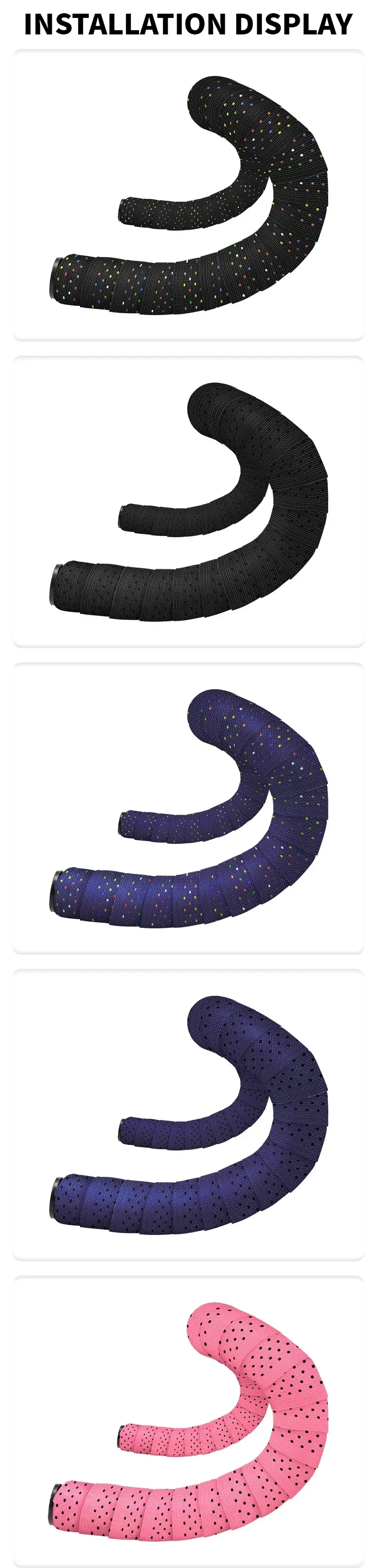 Road Bike Handlebar Tape Bicycle Silica Gel EVA Perforated Bar Wrap Belt Breatha