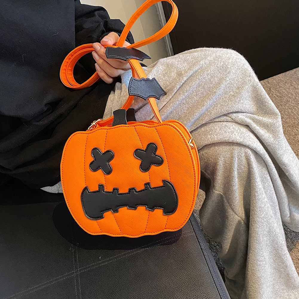 Pumpkin Shaped Crossbody Grab Bag Purse Vegan Friendly – Justbagzz