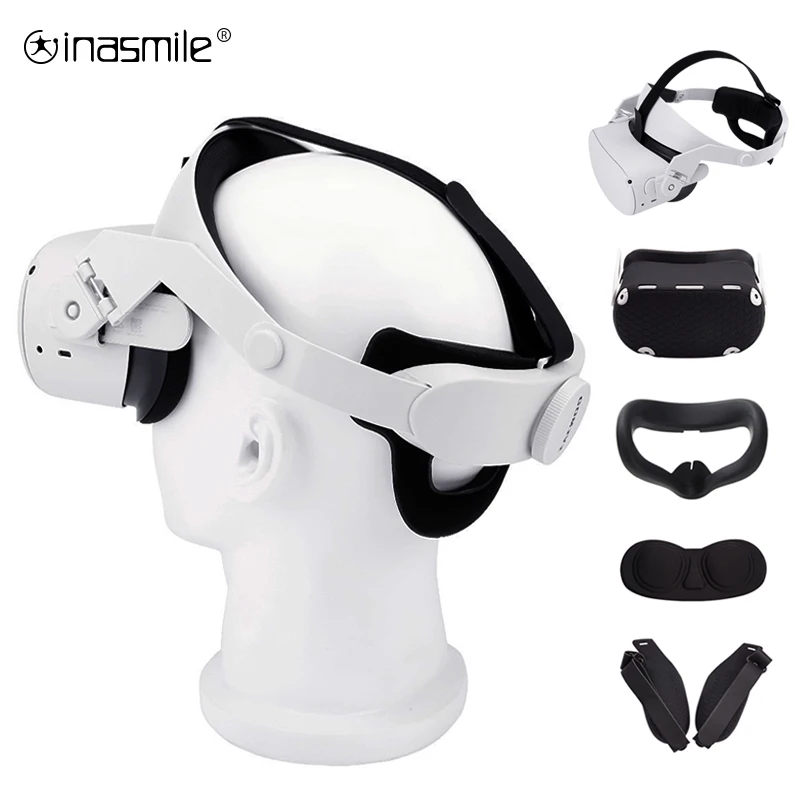 Vr Handle Grip Shell Cover Protective Case Head Strap For Oculus Quest 2 Vr Storage Case Bag For