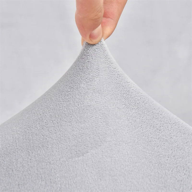 Velvet Office Chair Cover Computer Swivel Seat Cover Modern Elastic Chair Anti-slip Washable Slipcovers Removable Dust Covers 6