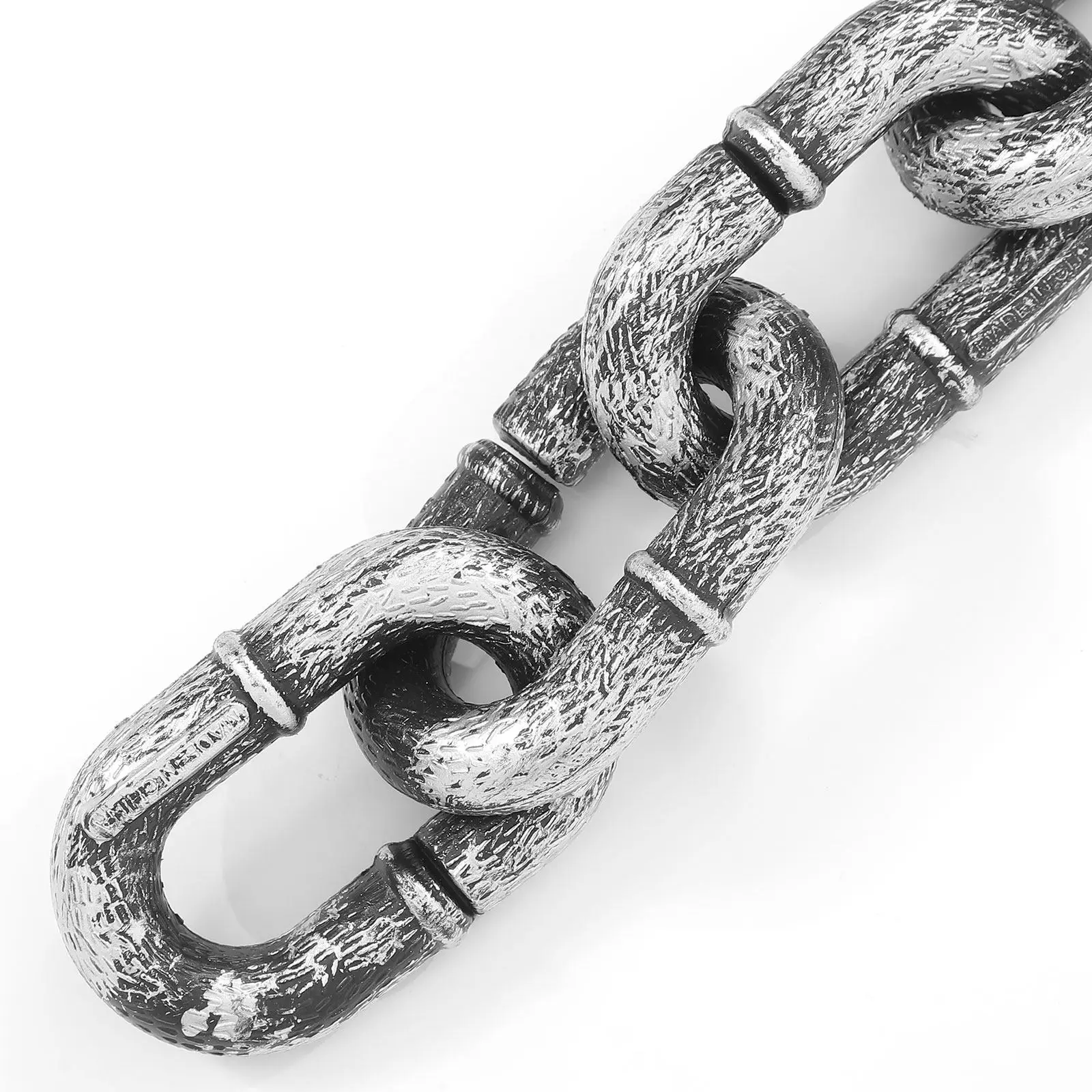 2M 할로윈 장식 체인 축제 장식을 위한 현실적으로 보이는 가볍고 튼튼한 플라스틱 배리어 체인 파티 레이아웃 소품