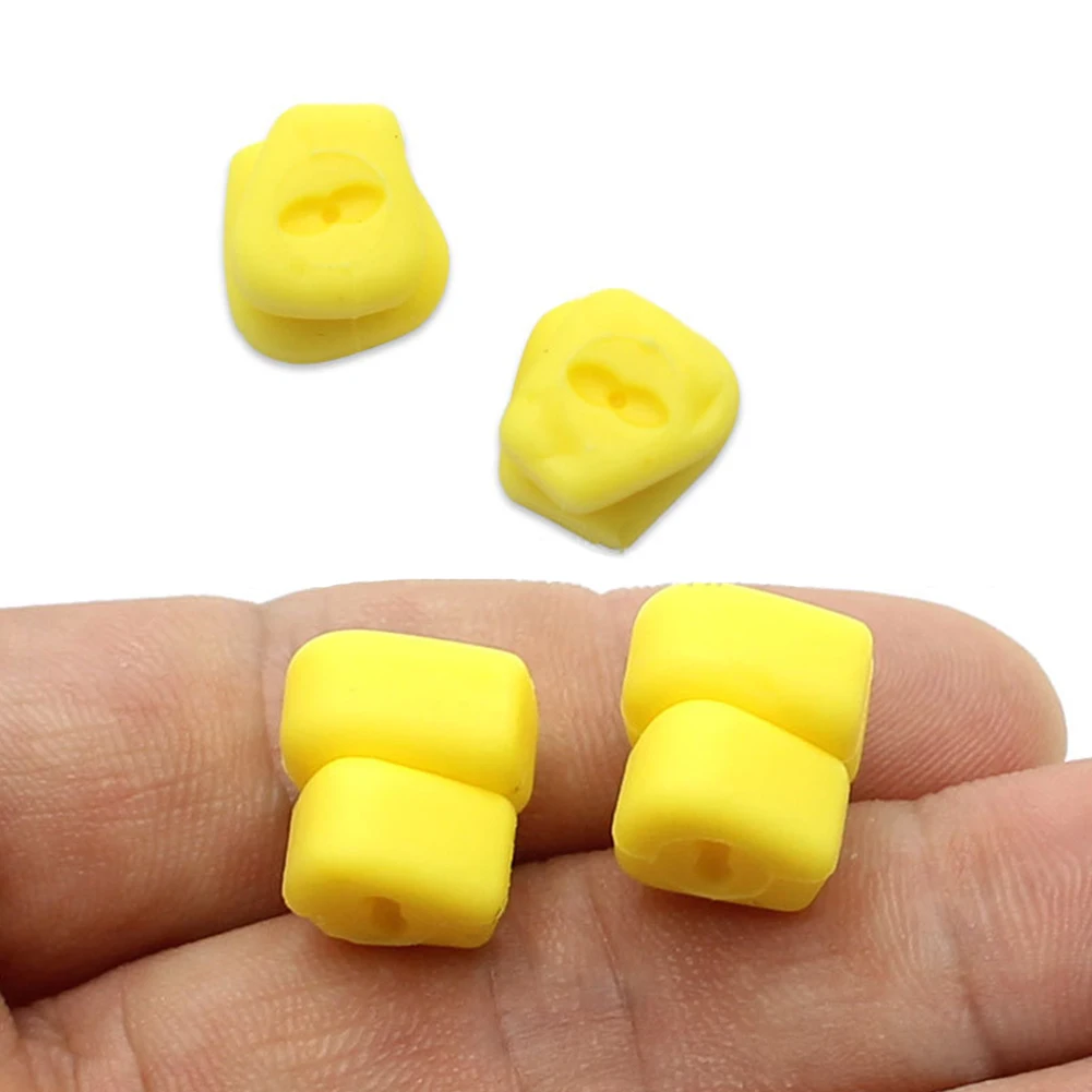 10Pcs Double Corn Shaped Boilie Bait Carp Bait Pop Up Boilies Hair Rig Stops Carp Barbel Fishing Tackle for Making Boilies