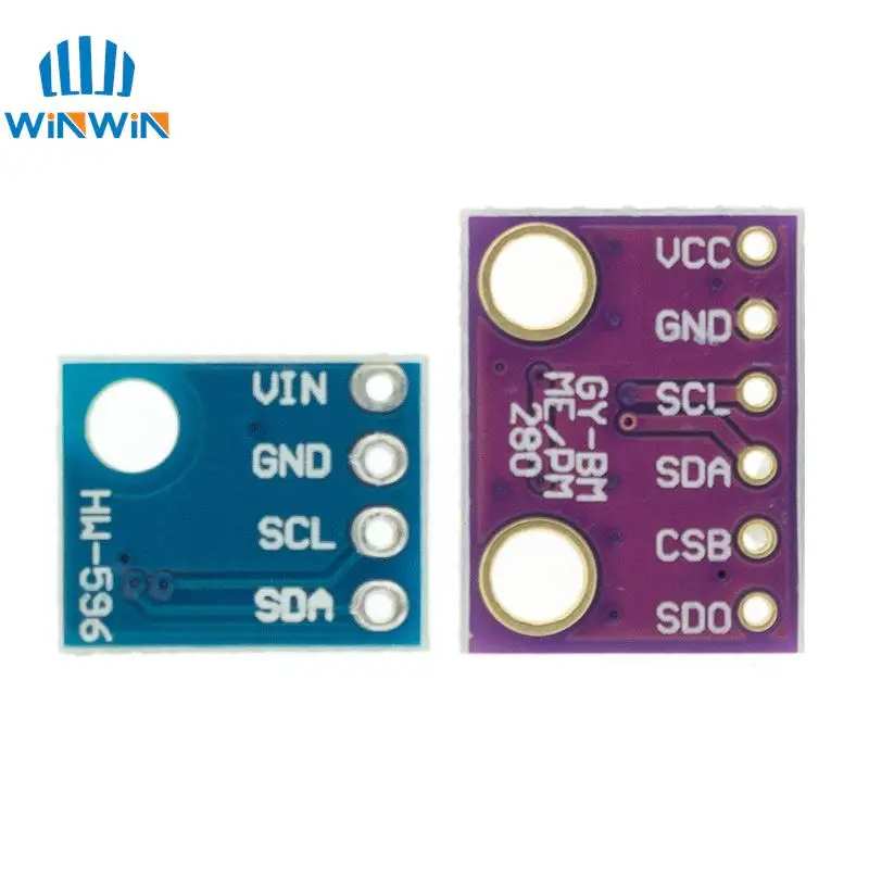 Module BMP180 baromètre pression altitude I2C 3.3V/5V pour Arduino, pins et composants électroniques