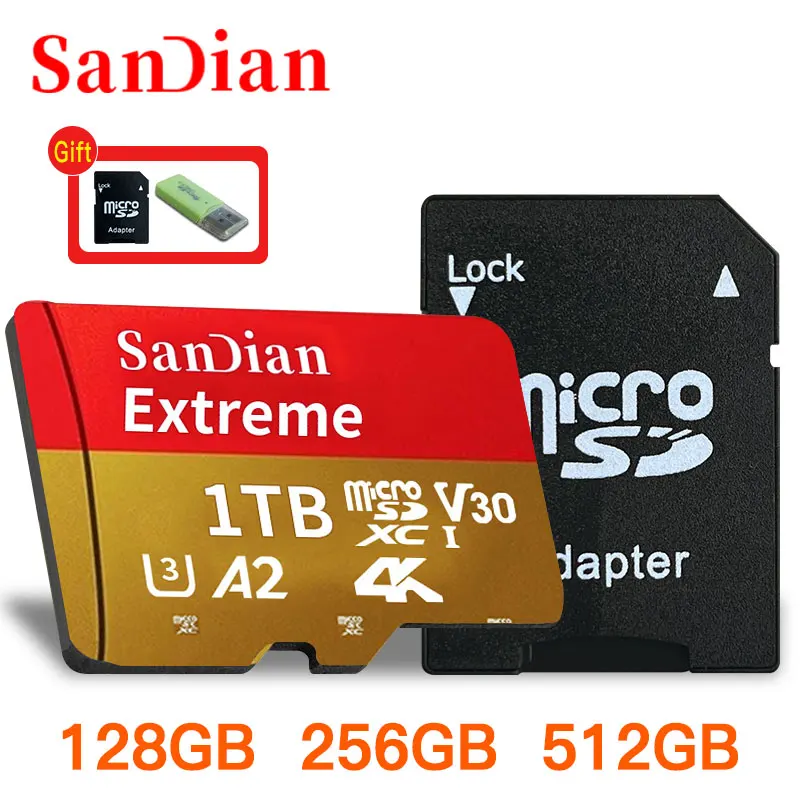 OriginalHighSpeedSDCard512GB1TBMicroMemoryCardHighFlashMini
