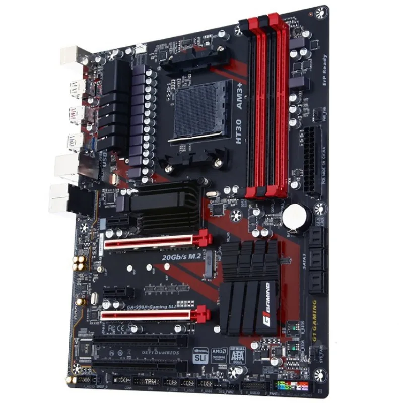 ⰡƮ GA-990X-GAMING SLI , 990X 64GB , AM3 + DDR3 ATX κ, 100% ׽Ʈ Ϸ,  