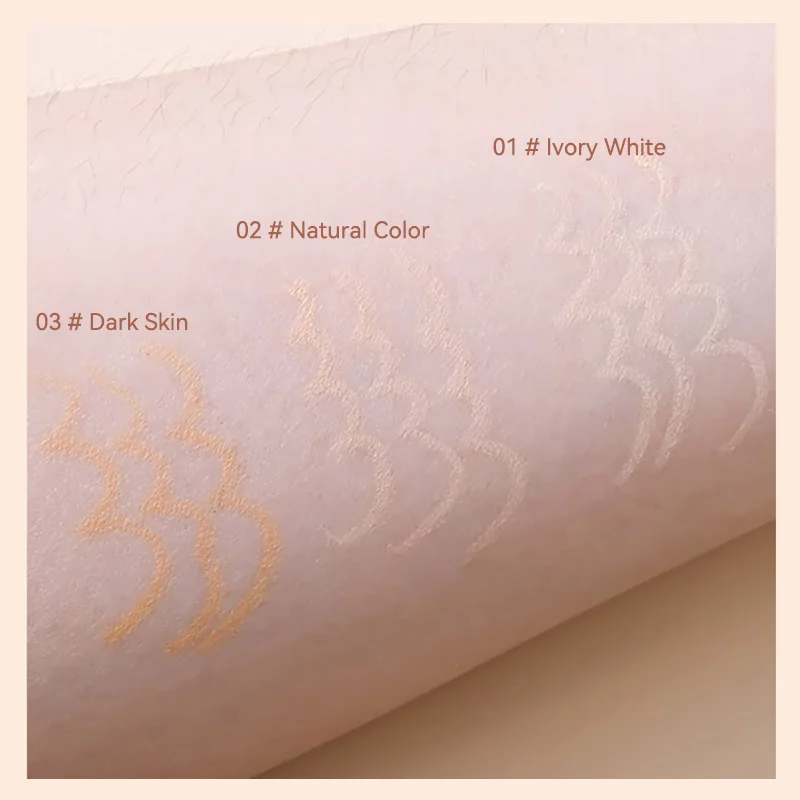 Hisyi Silk Concealer Waterproof Cover Concealer Naturally Cover with Nude Color Liner Pen Makeup Is More Sophisticated Suitable for a Variety of Skin Tones 3 Colors