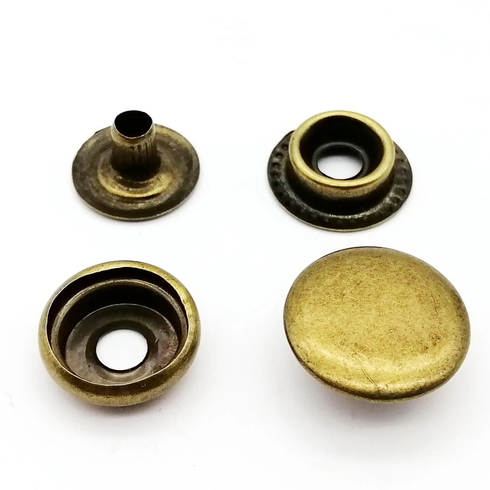 Metal Sewing Press Fastener Snap Button Popper Leather Bag Clothes Jacket Coat Repair Tool 25 sets 10/12.5/15mm #633 655 831 201 sewing snap button tool