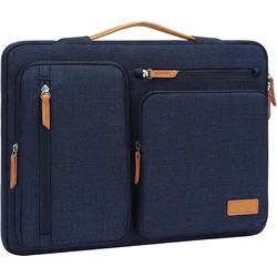 Universal 360° Protective Laptop Sleeve Case - Stylish Notebook Briefcase - 13-13.3 inch (Navy Blue)