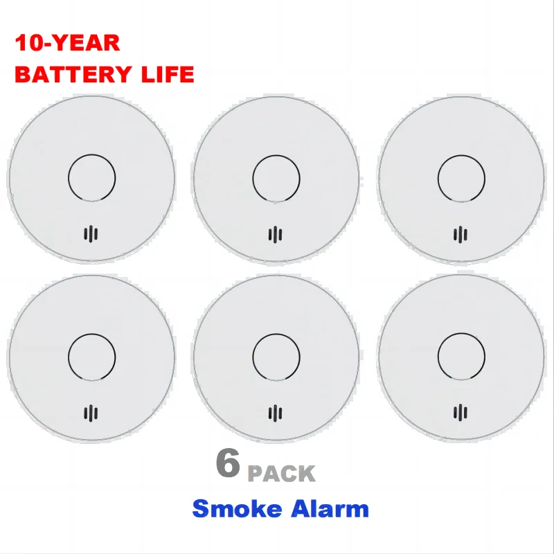 V-Come Smoke Alarms For Home 10-Year Battery Photoelectric Smoke Detector security protection home security alarm VS02