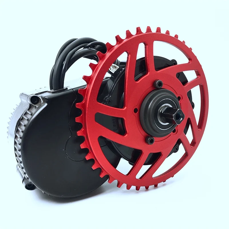 

Upgrade 42T Bicycle Crankset Aluminium Alloy Chainring for Banfang BBS01/BBS02 Mid Drive Motor Kit,Red