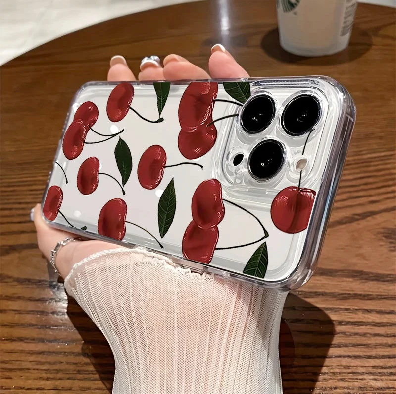 Red Cherry Transparent Phone Case Cover