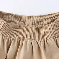 High Waist A-Line Skirt 2024 Summer New Sle Slimming Asymmetrical Belted Midi Skirt Women's f-length Skirts - Image 3