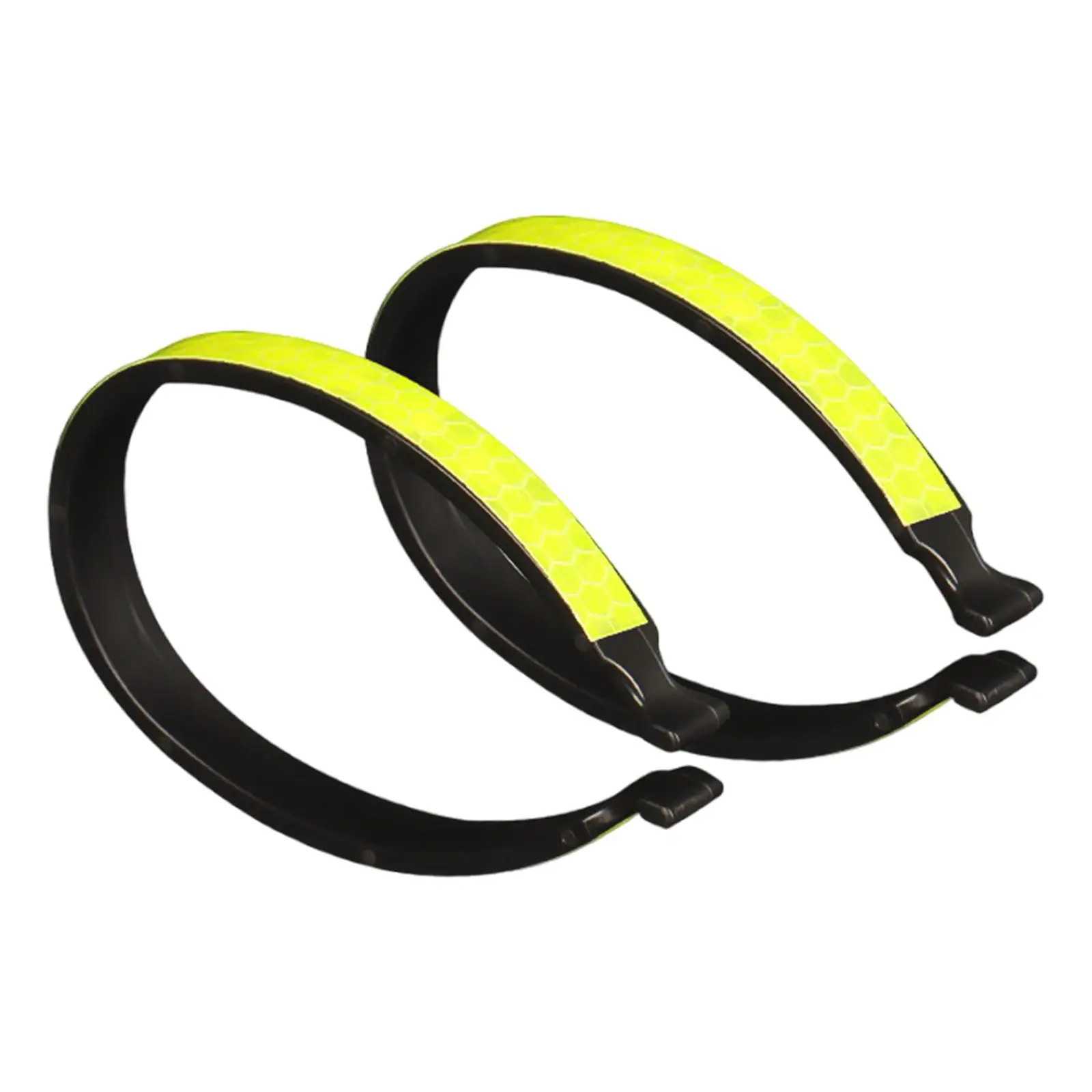 2x Cycling Reflective Trouser Clips, Bicycle Pants Clips, Trouser Clamps, Bike Pant Leg for Running Walking