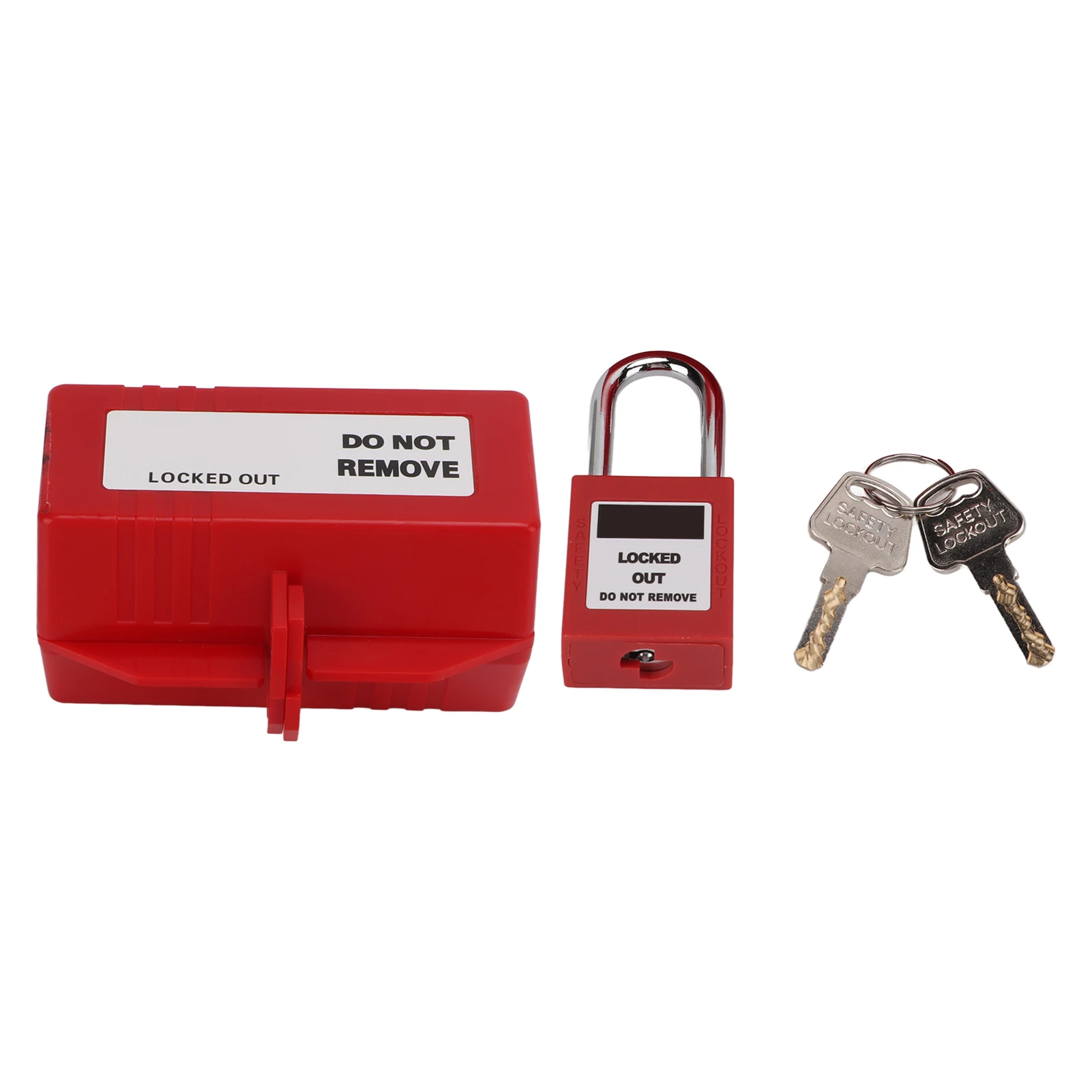 100‑220V Electrical Plug Lockout Device with 38mm Padlock Key for Industrial Chemical Electric Power Electrical Plug Lockout