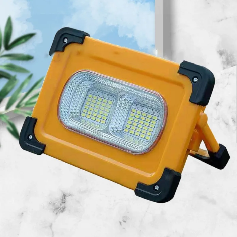 Portable multi-function solar charging flood light outdoor camping portable emergency light site lighting working light