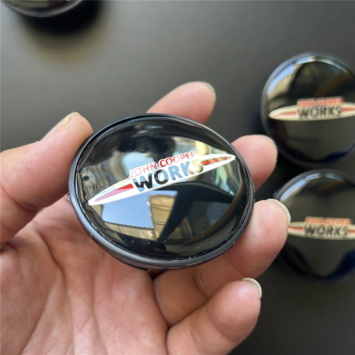 Car Wheel Hub Cover Cap Sticker Rim Decal Tire Center Emblem 4 For MINI Cooper s JCW R55 R60 R61 F54 F55 F56 F57 F60 Accessories wheel hub covers wheel hub caps
