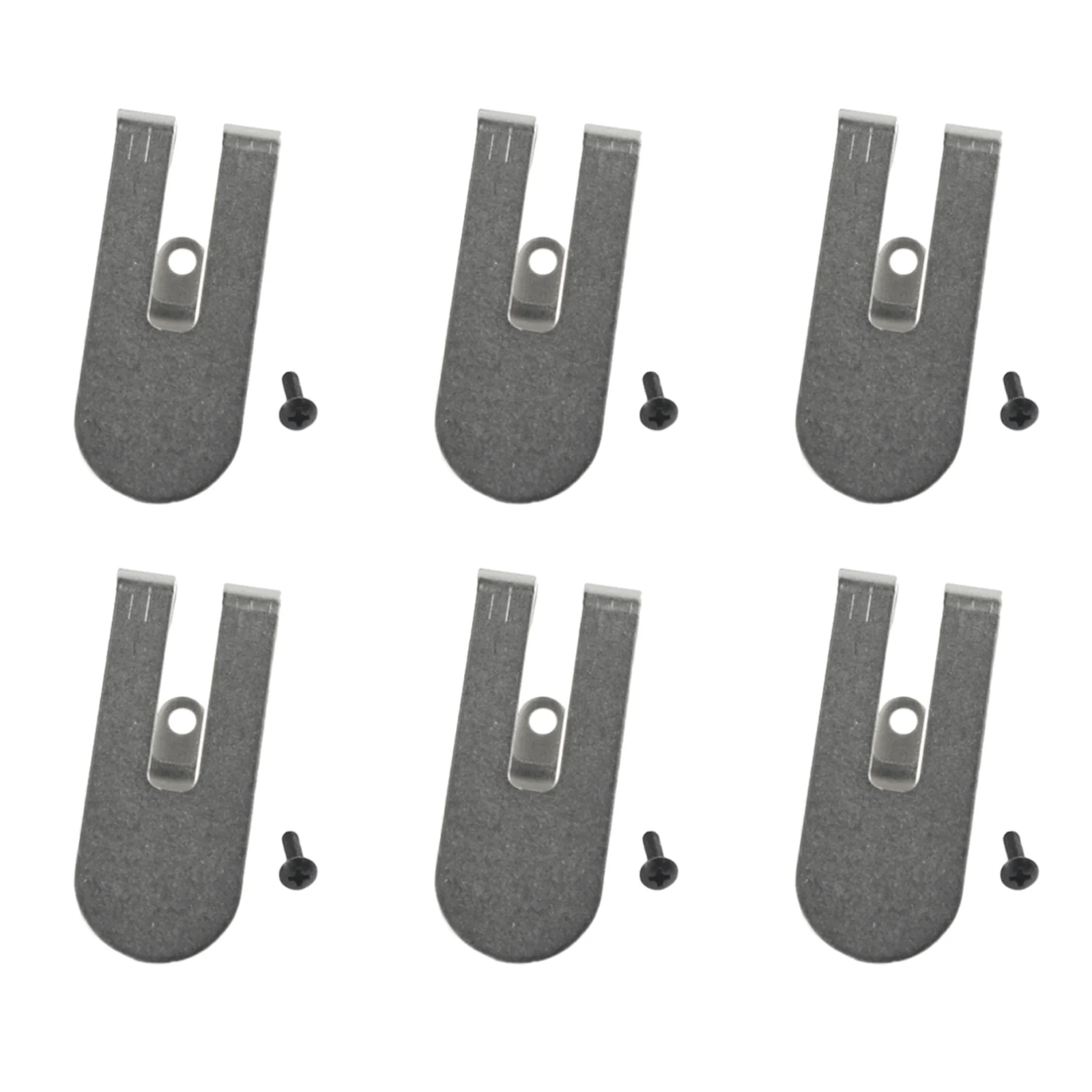 

Power Tools Belt Clip 6 Pcs DCF620 DCF620B DCF622 Drywall For Drill Driver N435687 Screwgun Silver Steel With Screw