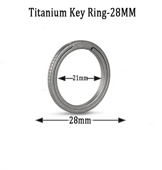 Titanium Quick Release Keychain with Rotary Universal Joint and EDC Quick Hang Buckle - Super Lightweight