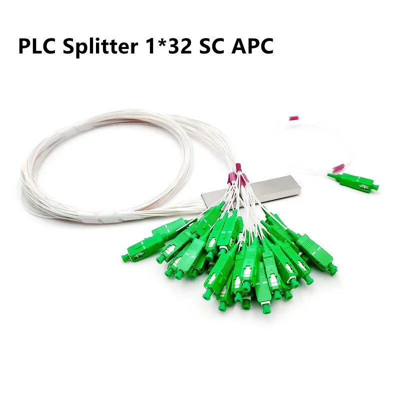 5PCS FTTH 광섬유 APC 커넥터 분배기 1x2 광섬유 튜브 분배기 PLC 분배기 1x2 1x4 1x8 1x16 1x32 분배기