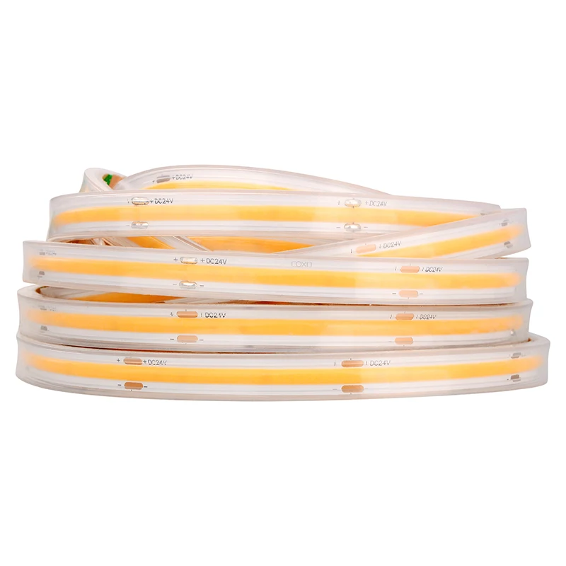 

IP67 COB LED Strip Light Waterproof LED Tape 480 LEDs/m High Density Flexible Ribbon 3000K 4000K 6500K RA90 Led Lighting DC24V