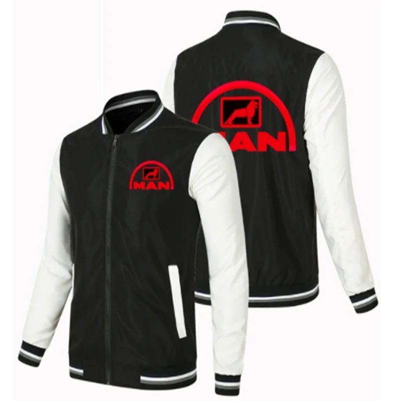 

2024 NEW New Spring Autumn Men's Casual Sports Loose Brp Can-am Logo Zipper Baseball Jacket Man Thin Biker Coat