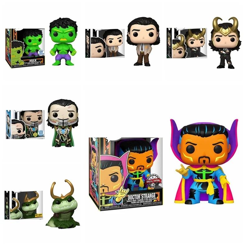 thumbnail image 2 of Funko Los Vengadores Loki 895# Presidente Loki 898# Marvel Hulk 822# Doctor Strange 651# PVC Figura de acción Colección Modelo Juguetes Regalo, 2 of 5