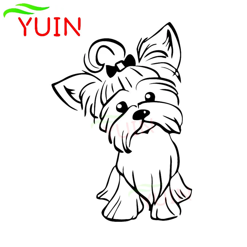 

Наклейка на автомобиль «Йоркширский терьер», водостойкая