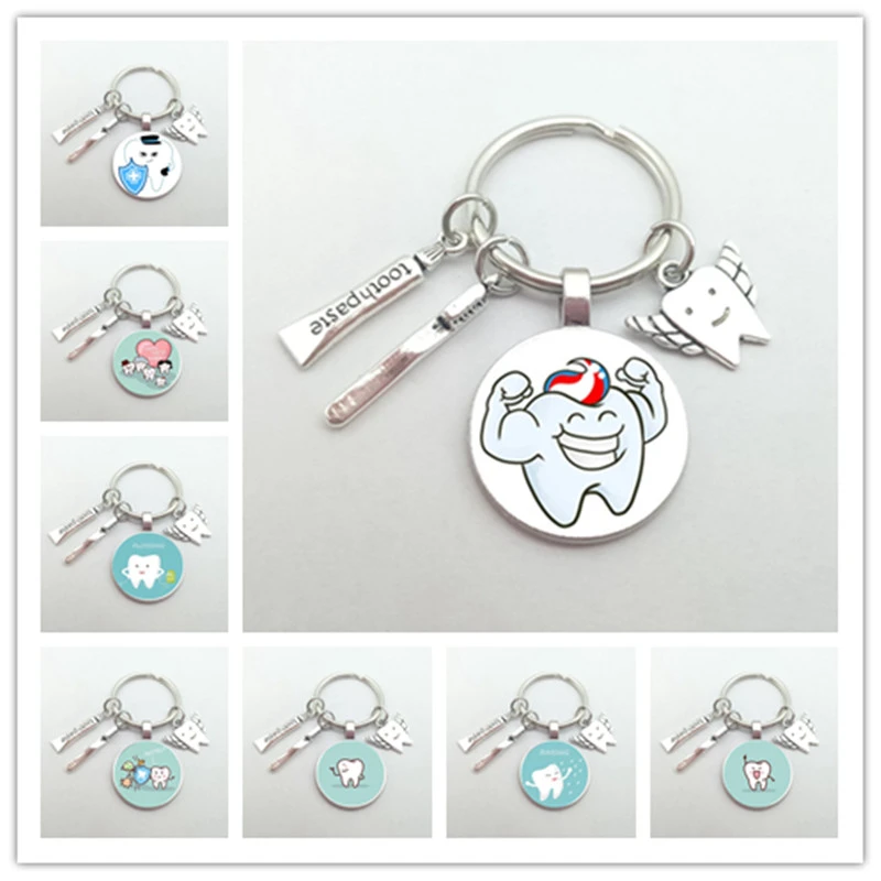 Toothbrush Toothpaste | Dental Floss Keychain | Key Ring | Key Chains -  Cute Keychain - Aliexpress