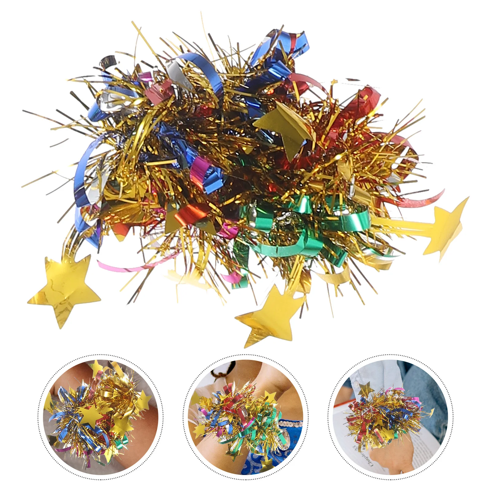 6 Pcs Wrist Flower Cheer Pom Poms Cheerleading Hand Flowers or Cheerleader Accessories 6pcs cheerleading pompoms cheerleader pom poms cheer poms cheering hand flowers