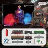Vintage Steam Train Track Toy Gift Set Simulate Electric Small Train Track Car Toy Surprise Christmas Gift For Children Boys 6