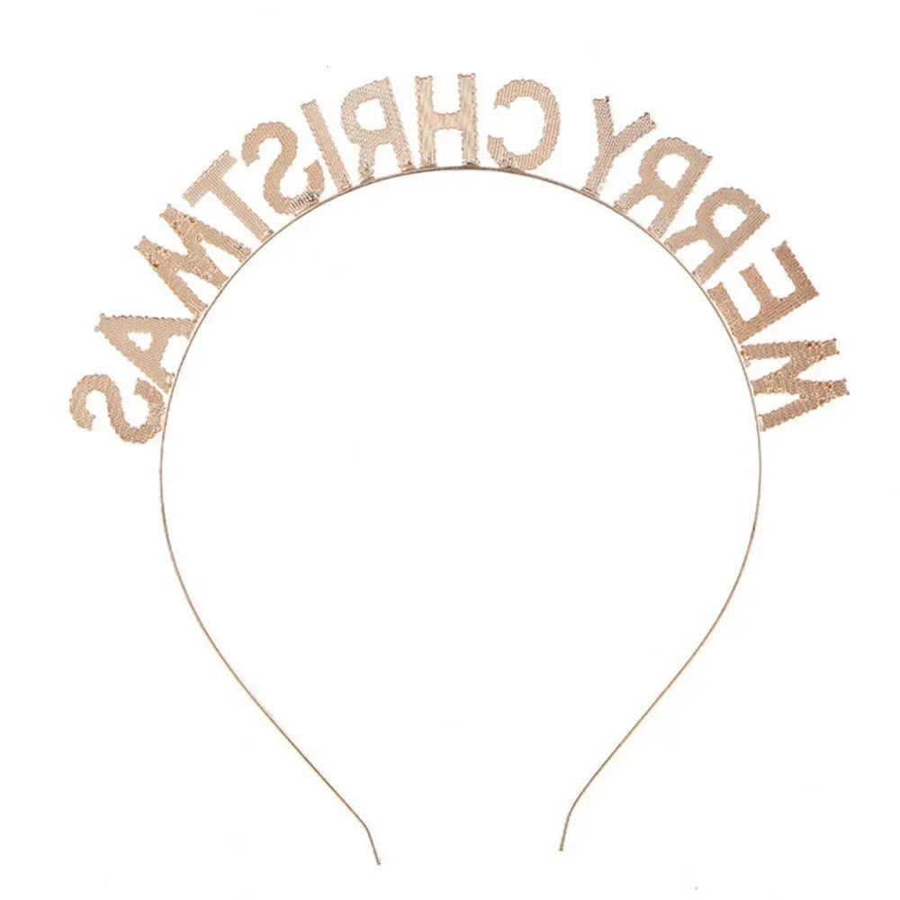 Christmas Headband Antlers Snowflake Merry Christmas Pentagram Happy New Year Hair Clip Hair Accessories