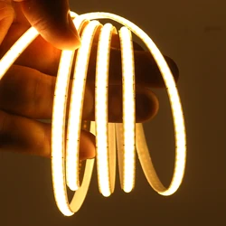 COB LED Strip Light 3mm 5mm 8mm Width Flexible FOB LED Tape DC5V USB Powered 320LEDs/m High Density Linear Lighting 3000k-6000k