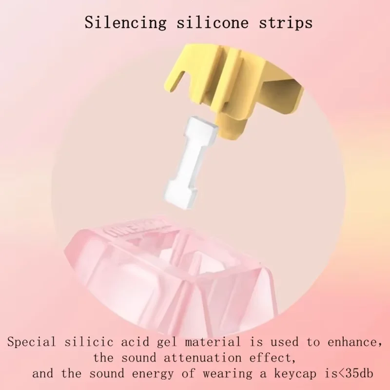 Outemu Silent Peach V3 스위치 Lubed Mute Lemon V3 스위치 기계식 키보드 선형 촉각 5Pin 핫 스왑 가능 공장 윤활유