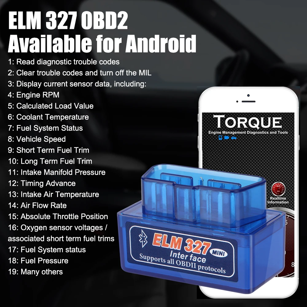 Wireless OBD2 Car Diagnostic Code Reader & Scanner